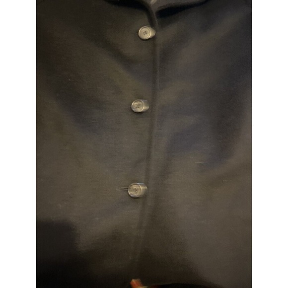 Ralph Lauren Womans 16 Long Wool Winter Coat Plus Size Single Breasted Black XL - Picture 12 of 14